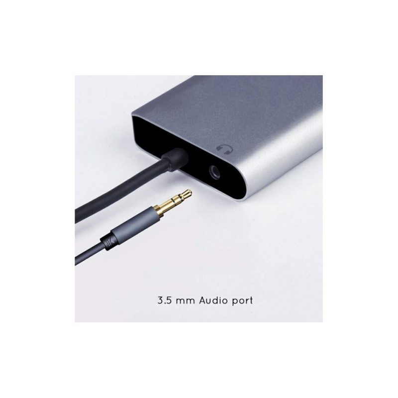 DrPhone HB8 USB C Hub - 8 in 1 - USB3.0x2 + HDMI 4K /VGA 1080P+Jack 3.5+Gigabit Network LAN + Type-C(Pd) 87W - Afbeelding 14