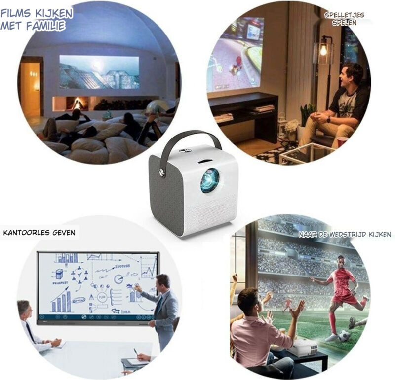 ELEMENTKEY BEAM2® - Projector - 3000 lumen - Bluetooth 4.0 - Projector Beamer - Speaker - Home Cinema - Afbeelding 19