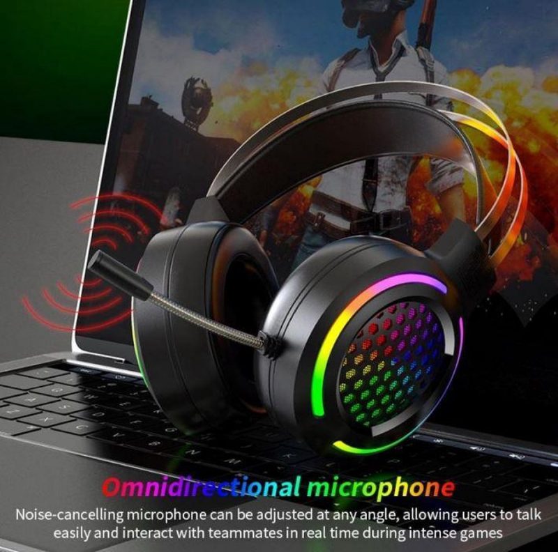 Elementkey GH10 Gaming Headset met RGB - 7.1 Surround Sound met ruis onderdrukkende microfoon – Koptelefoon voor o.a PS4/PS5/GamePC/Computers & Laptops - Afbeelding 12