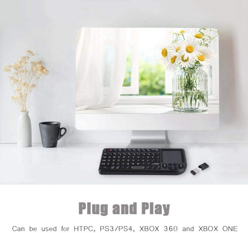 ELEMENTEY KB4 2.4Ghz USB Mini Draadloze Toetsenbord met TouchPad Muis -Geschikt voor PC, Notebook, Smart TV, HTPC, Android TV BOX, etc.vvvvvvvvvvvvvvvvvvvvv - Afbeelding 3
