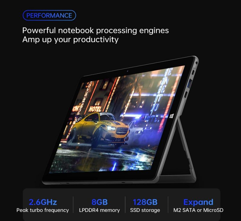 ELEMENTKEY iON Work - Windows 11 - 2 in 1 Tablet PC  -10.5 Inch Full HD IPS - Intel N4120 8GB LPDDR4 384GB Opslag - Afbeelding 9