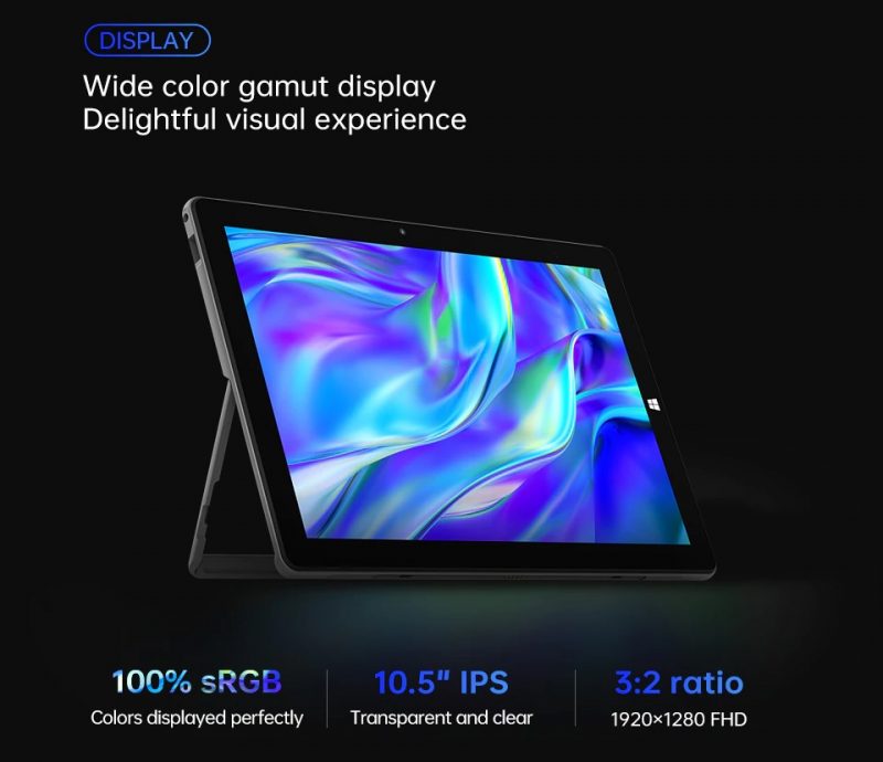 ELEMENTKEY iON Work - Windows 11 - 2 in 1 Tablet PC  -10.5 Inch Full HD IPS - Intel N4120 8GB LPDDR4 384GB Opslag - Afbeelding 12