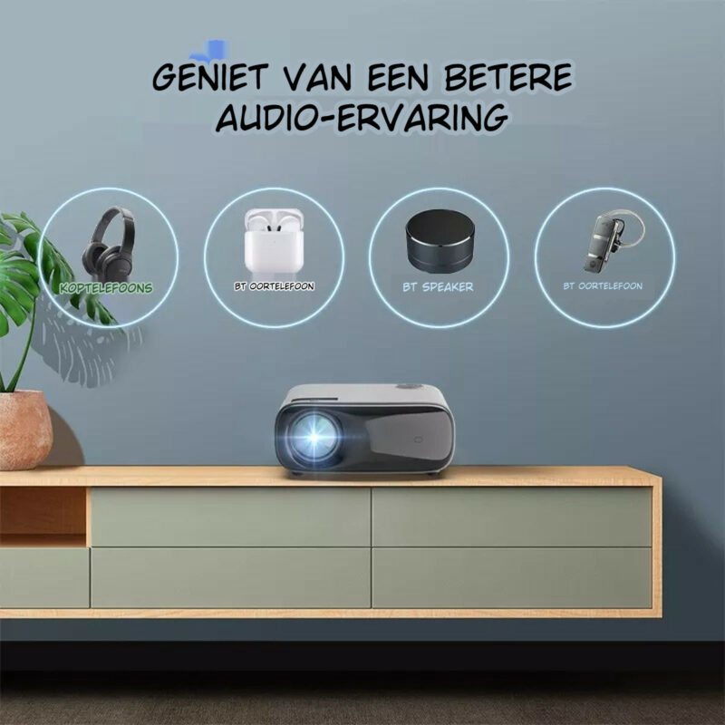 ELEMENTKEY BEAM20 Ultra - 800 ANSI LUMEN - LCD Android 9.0 Beamer - Projector voor Commerciële Doeleinden  - WiFi/Bluetooth 5.1 - Afbeelding 8