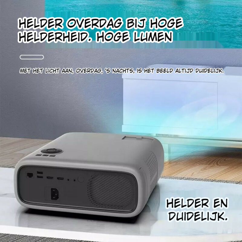 ELEMENTKEY BEAM20 Ultra - 800 ANSI LUMEN - LCD Android 9.0 Beamer - Projector voor Commerciële Doeleinden  - WiFi/Bluetooth 5.1 - Afbeelding 11