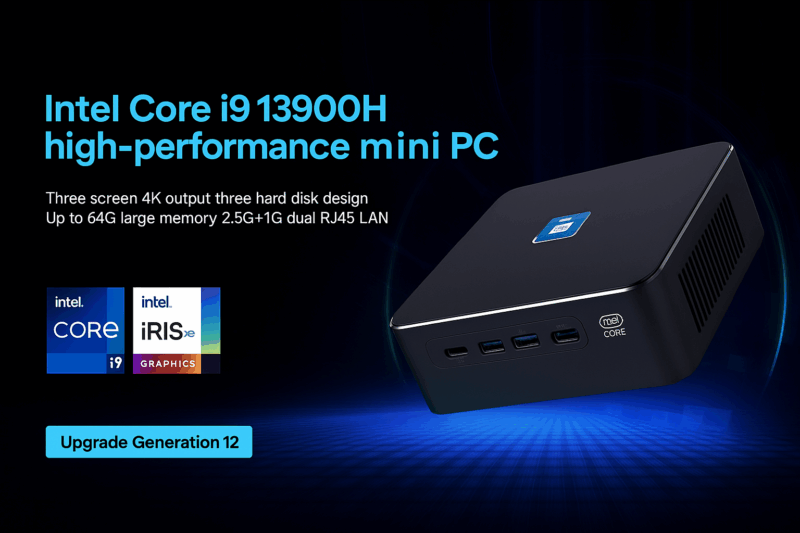 Elementkey iON5-X - Intel i9 13900H - Krachtige Mini PC – 32GB RAM - Computer – 1000GB SSD – Intel Iris XE – Windows 11 PRO - Afbeelding 6