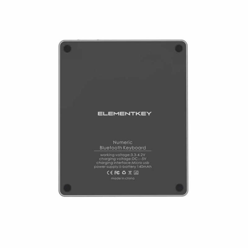Elementkey UNK2 Numeriek Bluetooth Toetsenbord - 28 toetsen–  Aluminium – Multi toetsen – Scissor Toetsen – Metal grey - Afbeelding 9