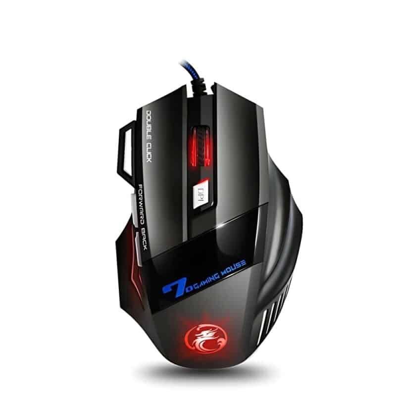 Elementkey HyperClaw V3 – Bedrade Gaming Muis – RGB-verlichting - tot 3200 DPI - Multiknoppen + Extra Fire knop – Ergonomische Muis – Duimsteun - Zwart - Afbeelding 8