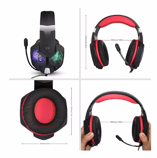 Elementkey ApexWave2 Gaming Headset – 50mm Drivers – Noise Reduction Microfoon – LED Verlichting – Volume & Mute Control – 3.5mm + USB – Zwart/Groen - Afbeelding 15